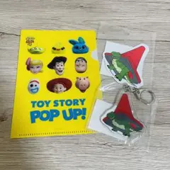 [新品未開封]トイストーリー POPUP レックス ステッカー キーホルダー
