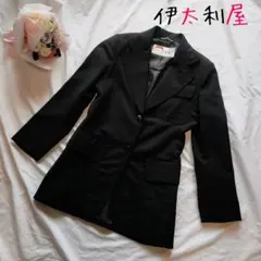 【美品♪】伊太利屋 ラ モーダ ゴジ テーラードジャケット ブラック