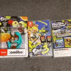 スプラトゥーン3x2点、アミーボ コジャケ1点 計3点セット