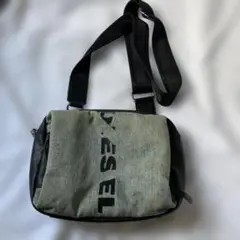 【8/5迄】DIESEL ショルダーバッグ グレー/ブラック