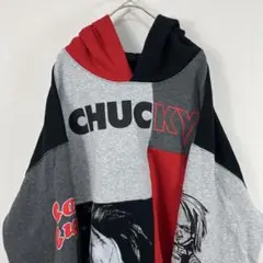 USA古着 チャッキー chucky パネル デザイン パーカー