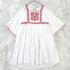 ナバアサナ テリーボイル刺繍フレアワンピース VERYモデルの近藤千尋さん着用