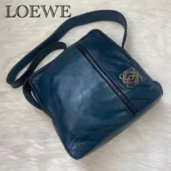 【美品✨】LOEWE ロエベ ショルダーバッグ アナグラム ナッパレザー