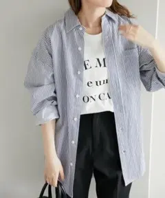 ꕤꕤꕤディスコート/ブロードレギュラービッグストライプシャツ