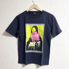 ANTI ART アンチアート　プリントTシャツ　S ネイビー
