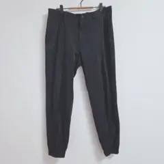 ユニクロ ブラック スリムフィットパンツ L メンズ ポケットチャック
