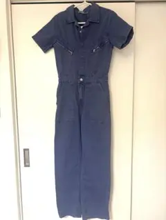 ZARA ザラ　新品　デニム　カラージャンプスーツオールインワン　つなぎ/XS