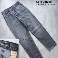 【Carlo Colucci】Made in Italy ブラックデニム W33