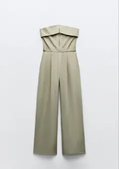 新品•未使用　ZARA ストラップレス ジャンプスーツ