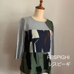 夏物SALE✳️【未使用新品】RESPIGHI レスピーギ◆異素材切替えＴシャツ