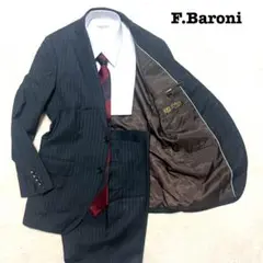 (極美品)F. Baroni スーツ MARLANE ネイビー AB7 新品8.6万円 大手百貨店扱い 春夏『MARLANE マルラーネ 伊製生地