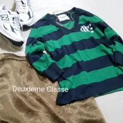 Deuxieme classe ドゥーズィエムクラス 太ボーダー柄トップス