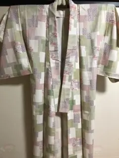 小紋　単衣　未使用