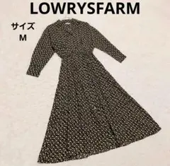 ローリーズファーム 花柄開襟ロングワンピース
