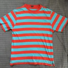 80s LANDS' END ボーダーT ポケ付き ランズエンド