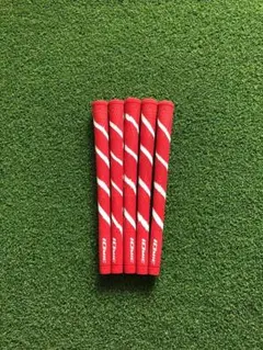 IOMIC イオミック グリップ レッドｘホワイトライン 5本セット