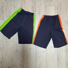 キッズ 半ズボン ネイビー グリーン オレンジ130
