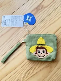 おさるのジョージ 刺繍小銭入れ 小物入れ 新品 タグ付き