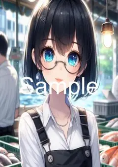 A4サイズアートポスター 1点もの 美女ポスター最高品質 D-E-６５