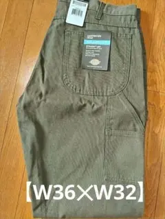 新品 Dickies 【W36×L32】モスグリーン ペインター　 デッキーズ