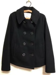 【値下】FIDELITY フィデリティ ピーコート黒BLACK ☆美品