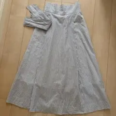 YAMADAYA購入品　ストライプ ハイウエストロングスカート　Mサイズ