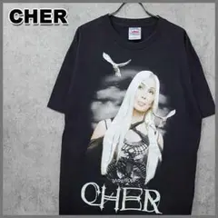 古着 シェール CHER 希少 2003 ツアー Tシャツ ブラック L