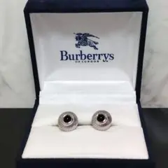 BURBERRY　バーバリー　カフリンクス　シルバー×ブラック