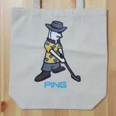 【PING】非売品 ノベルティ ミスターピン トートバッグ(大・厚手)