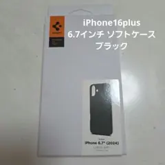 iPhone16plus 6.7インチ ソフトケース ブラック