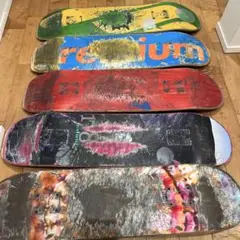 スケートボード廃デッキ 5枚セット