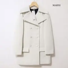 未使用 タグ付き マルニ ロング丈 ダブルブレスト チェスターコート