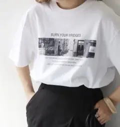 HER CLOSET WEB限定フォトプリントロゴTシャツ