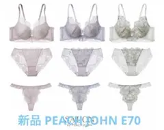 新品 SALONbyPEACHJOHN 大人の谷間ブラアイラッシュレース E70