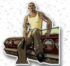 グランドセフトオート サンアンドレアス 防水ステッカー アメリカン雑貨