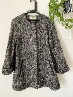 フレームワーク ツイードノーカラーコート