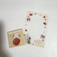 mikko cafe ドリンク特典 予約特典 缶バッジ クリアカード スフレ