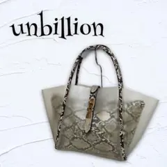【unbillion】アンビリオン 通しハンドクリア トートバッグ 個性的