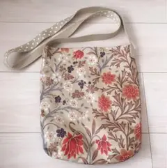 ショルダーバッグ☆花☆和風☆ドット☆かすり☆リバーシブル☆送料込み