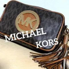 ad12. MICHAEL KORS MK総柄レディースショルダーバッグ