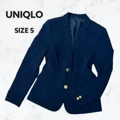 UNIQLO ユニクロ ジャケット シングル ネイビー 紺 シンプル Sサイズ