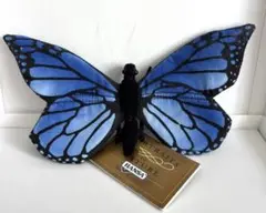 HANSA ハンサ 蝶々 チョウチョ バタフライ ぬいぐるみ オオルリアゲハ
