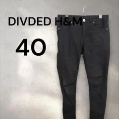 DIVDED　H&M　スキニーパンツ　ブラック　40　タイト　ストレッチ