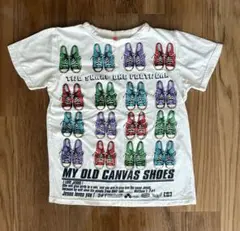 カラフルスニーカープリントTシャツ
