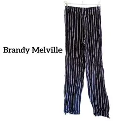 Brandy Melville ストライプカジュアルパンツ リラックス キッズ可