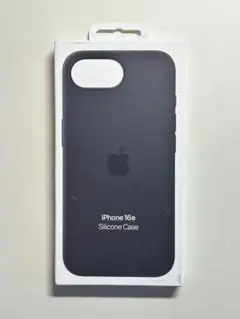 【新品】純正 iPhone 16e シリコンケース・ブラック①