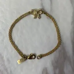 coach bracelet gold ribbon stone 刻印プレート