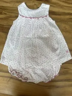 プチバトー　小花柄ノースリーブ　セットアップ　81cm