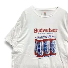 BiPH ビール Tシャツ 古着 白 バドワイザー アドバタイジング 企業