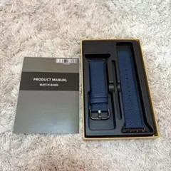 Wristitani アップルウォッチバンド　本革　ネイビー
